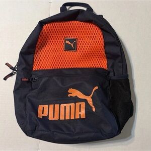 Puma Navy and Orange Sport Backpack